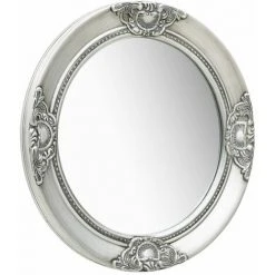 ASUPERMALL Miroir Mural Style Baroque 50 Cm Argente 9 ASUPERMALL Miroir Mural Style Baroque 50 Cm Argente -Miroir Soldes Boutique 26965795 3