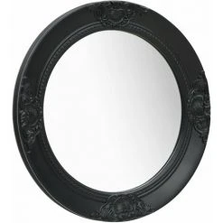 ASUPERMALL Miroir Mural Style Baroque 50 Cm Noir -Miroir Soldes Boutique 26965796 4