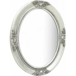 ASUPERMALL Miroir Mural Style Baroque 50x60 Cm Argente -Miroir Soldes Boutique 26965799 5