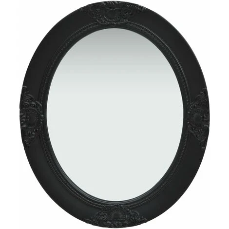 ASUPERMALL Miroir Mural Style Baroque 50x60 Cm Noir 4 ASUPERMALL Miroir Mural Style Baroque 50x60 Cm Noir – Image 2