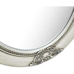 ASUPERMALL Miroir Mural Style Baroque 50x70 Cm Argente -Miroir Soldes Boutique 26965802 5