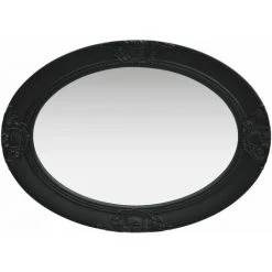 ASUPERMALL Miroir Mural Style Baroque 50x70 Cm Noir -Miroir Soldes Boutique 26965803 5