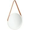ASUPERMALL Miroir Mural Avec Sangle 40 Cm Blanc -Miroir Soldes Boutique 26965808 1
