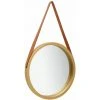 ASUPERMALL Miroir Mural Avec Sangle 50 Cm Dore -Miroir Soldes Boutique 26965813 1