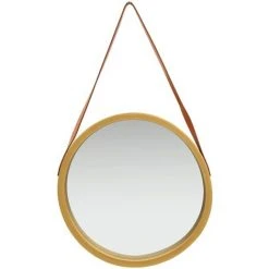 ASUPERMALL Miroir Mural Avec Sangle 50 Cm Dore -Miroir Soldes Boutique 26965813 3