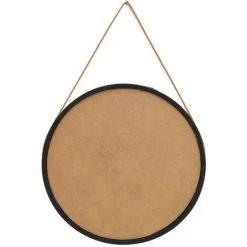 ASUPERMALL Miroir Mural Avec Sangle 60 Cm Noir -Miroir Soldes Boutique 26965819 2