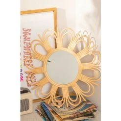 Miroir Mural Rond En Rotin (Ø60,6 Cm) Kraty SKLUM Rotin - Marron Naturel -Miroir Soldes Boutique 26968064 2
