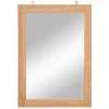 Topdeal Miroir Mural Teck Massif 50 X 70 Cm -Miroir Soldes Boutique 27232859 1