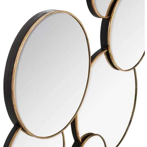 ATMOSPHERA, CRÉATEUR D'INTÉRIEUR Miroirs Ronds Multiples Lila 61x37 Cm - Or 4 ATMOSPHERA, CRÉATEUR D'INTÉRIEUR Miroirs Ronds Multiples Lila 61x37 Cm - Or – Image 2