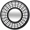 ATMOSPHERA, CRÉATEUR D'INTÉRIEUR Miroir Bambou Relief D56 - Noir -Miroir Soldes Boutique 27859341 1