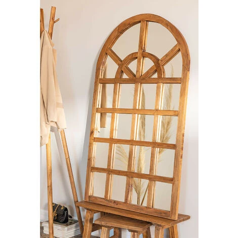 Miroir Effet Fenêtre En Bois Recyclé (149x87 Cm) Vient SKLUM Bois Recyclé - Bois Recyclé 4 Miroir Effet Fenêtre En Bois Recyclé (149x87 Cm) Vient SKLUM Bois Recyclé - Bois Recyclé – Image 2