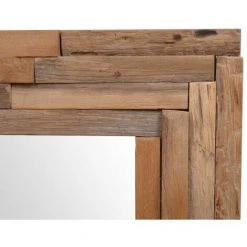 ASUPERMALL Miroir Decoratif Teck 60 X 60 Cm Carre -Miroir Soldes Boutique 27970502 4