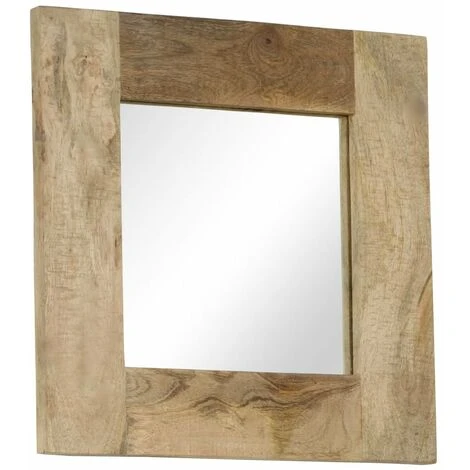 ASUPERMALL Miroir Bois De Manguier Massif 50 X 50 Cm 7 ASUPERMALL Miroir Bois De Manguier Massif 50 X 50 Cm – Image 5