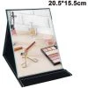 LONGZIMING Miroir De Maquillage Pliant Portable Avec Bureau Cosmétique Debout Pour Les Voyages, Coiffeuse, Décor De Chambre, Cadeaux De Beauté