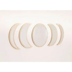 Miroirs Muraux En Bois 5 Pièces Estel SKLUM Bois De Pin Bois Naturel - Bois Naturel Bois Naturel -Miroir Soldes Boutique 28183496 3