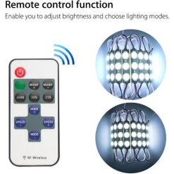 LONGZIMING Miroir De Courtoisie LED, 60 LED Dimmable Kit De Lumières De Miroir De Courtoisie Plusieurs Modes Dynamiques Bande Lumineuse Pour Ensemble De Table De Maquillage Cosmétique -Miroir Soldes Boutique 28191402 3