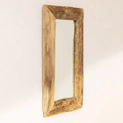 Miroir En Bois Unax SKLUM Bois De Teck - Marron Bois Naturel