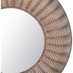 BELIANI Miroir En Métal Cuivré 77x77 - Cuivré -Miroir Soldes Boutique 28358047 4