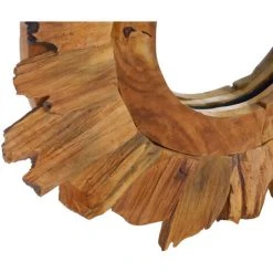 ASUPERMALL Miroir Mural 40 Cm Teck Rond -Miroir Soldes Boutique 28379891 3