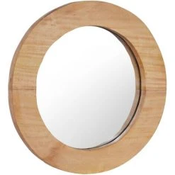 ASUPERMALL Miroir Mural 40 Cm Teck Rond -Miroir Soldes Boutique 28379893 3