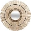 ATMOSPHERA CRÉATEUR D'INTÉRIEUR Miroir Rond Seagrass Laya D60 - Beige -Miroir Soldes Boutique 28720336 1