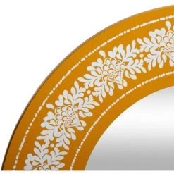 Atmosphera - Miroir Murale En Bois Déco D 66 Cm - Jaune Ocre 5 Atmosphera - Miroir Murale En Bois Déco D 66 Cm - Jaune Ocre -Miroir Soldes Boutique 28829848 2