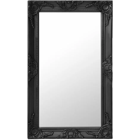 ASUPERMALL Miroir Mural Style Baroque 50x80 Cm Noir 3 ASUPERMALL Miroir Mural Style Baroque 50x80 Cm Noir