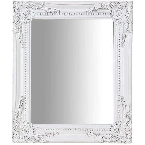 BISCOTTINI Miroir Suspendu Pour Suspension Verticale/horizontale L27xPR3xH32 Cm Blanc Finition Antique Blanc 3 BISCOTTINI Miroir Suspendu Pour Suspension Verticale/horizontale L27xPR3xH32 Cm Blanc Finition Antique Blanc