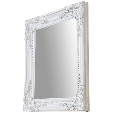 BISCOTTINI Miroir Suspendu Pour Suspension Verticale/horizontale L27xPR3xH32 Cm Blanc Finition Antique Blanc 4 BISCOTTINI Miroir Suspendu Pour Suspension Verticale/horizontale L27xPR3xH32 Cm Blanc Finition Antique Blanc – Image 2