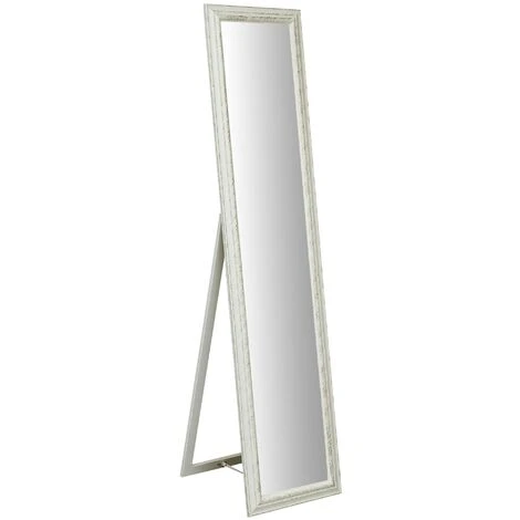 BISCOTTINI Miroir Sur Pied Avec Finition Blanc Antique L40xPR3XH170 Cm 3 BISCOTTINI Miroir Sur Pied Avec Finition Blanc Antique L40xPR3XH170 Cm
