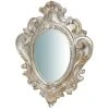 BISCOTTINI MIROIR MURAL EN BOIS. FINITIONS : FEUILLE D'ARGENT EFFET VIEILLI. L39XPR4XH31 FABRIQUÉ EN ITALIE -Miroir Soldes Boutique 30061390 1