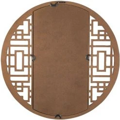 BELIANI Miroir En Bois Solide Bois Clair 60x60 - Bois Clair 7 BELIANI Miroir En Bois Solide Bois Clair 60x60 - Bois Clair -Miroir Soldes Boutique 30163808 3