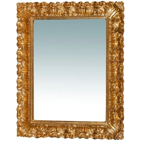 BISCOTTINI Miroir Murale En Bois Affichage Verticale/horizontale Finition Feuille Or Vieilli Aux Dimensions L74 XPR6 XH94 Cm Made In Italy 3 BISCOTTINI Miroir Murale En Bois Affichage Verticale/horizontale Finition Feuille Or Vieilli Aux Dimensions L74 XPR6 XH94 Cm Made In Italy