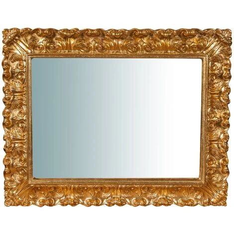 BISCOTTINI Miroir Murale En Bois Affichage Verticale/horizontale Finition Feuille Or Vieilli Aux Dimensions L74 XPR6 XH94 Cm Made In Italy 4 BISCOTTINI Miroir Murale En Bois Affichage Verticale/horizontale Finition Feuille Or Vieilli Aux Dimensions L74 XPR6 XH94 Cm Made In Italy – Image 2