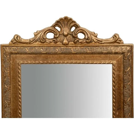 BISCOTTINI Miroir Sur Pied L40xPR3xH140 Cm, Finition Dorée Antique 5 BISCOTTINI Miroir Sur Pied L40xPR3xH140 Cm, Finition Dorée Antique – Image 3
