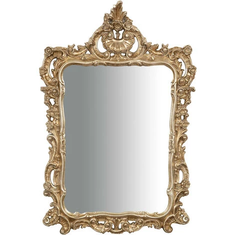 BISCOTTINI MIROIR MURAL EN BOIS AVEC FINITION ARGENTÉE ANTIQUE MADE IN ITALY 4 BISCOTTINI MIROIR MURAL EN BOIS AVEC FINITION ARGENTÉE ANTIQUE MADE IN ITALY – Image 2