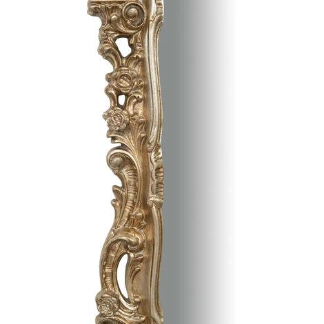 BISCOTTINI MIROIR MURAL EN BOIS AVEC FINITION ARGENTÉE ANTIQUE MADE IN ITALY 6 BISCOTTINI MIROIR MURAL EN BOIS AVEC FINITION ARGENTÉE ANTIQUE MADE IN ITALY – Image 4