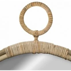 ATMOSPHERA, CRÉATEUR D'INTÉRIEUR Miroir Rotin Rond D38 - Beige -Miroir Soldes Boutique 32168633 2