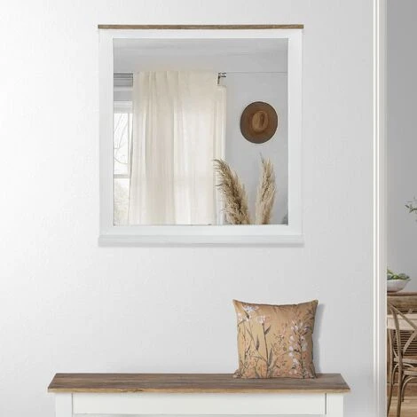 WOMO DESIGN Miroir Mural Bois Massif De Manguier Design Classique Xi'an 80x76cm WOMO-DESIGN® 3 WOMO DESIGN Miroir Mural Bois Massif De Manguier Design Classique Xi'an 80x76cm WOMO-DESIGN®