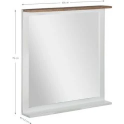 WOMO DESIGN Miroir Mural Bois Massif De Manguier Design Classique Xi'an 80x76cm WOMO-DESIGN® 9 WOMO DESIGN Miroir Mural Bois Massif De Manguier Design Classique Xi'an 80x76cm WOMO-DESIGN® -Miroir Soldes Boutique 32291265 4