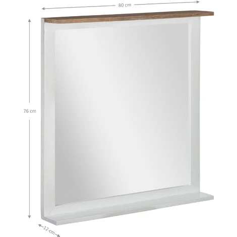 WOMO DESIGN Miroir Mural Bois Massif De Manguier Design Classique Xi'an 80x76cm WOMO-DESIGN® 6 WOMO DESIGN Miroir Mural Bois Massif De Manguier Design Classique Xi'an 80x76cm WOMO-DESIGN® – Image 4