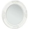 DéCOSHOP26 Miroir Mural Rond Style Baroque 50 Cm Blanc - Blante -Miroir Soldes Boutique 32510431 1