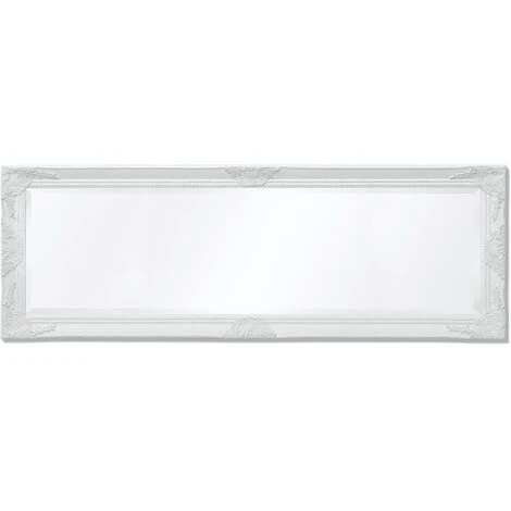 DéCOSHOP26 Miroir Mural Style Baroque 140 X 50 Cm Blanc - Blante 6 DéCOSHOP26 Miroir Mural Style Baroque 140 X 50 Cm Blanc - Blante – Image 4