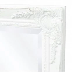 DéCOSHOP26 Miroir Mural Style Baroque 140 X 50 Cm Blanc - Blante 11 DéCOSHOP26 Miroir Mural Style Baroque 140 X 50 Cm Blanc - Blante -Miroir Soldes Boutique 32510438 5