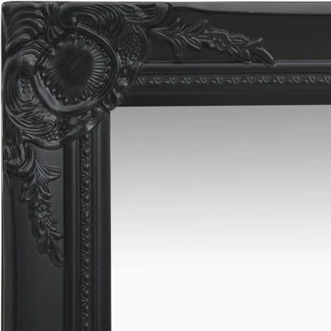 DéCOSHOP26 Miroir Mural Carré Style Baroque 40x40 Cm Noir - Noir 5 DéCOSHOP26 Miroir Mural Carré Style Baroque 40x40 Cm Noir - Noir – Image 3