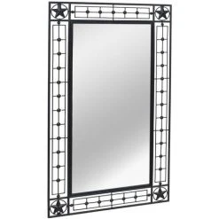 DéCOSHOP26 Miroir Mural Rectangulaire 60 X 110 Cm Noir - Noir -Miroir Soldes Boutique 32510441 2