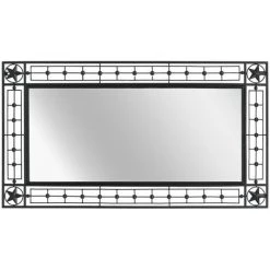 DéCOSHOP26 Miroir Mural Rectangulaire 60 X 110 Cm Noir - Noir -Miroir Soldes Boutique 32510441 3