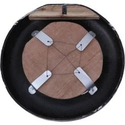 DéCOSHOP26 Miroir Mural Rond Blanc 50 Cm Pneu En Caoutchouc Recyclé - Blante -Miroir Soldes Boutique 32510452 4