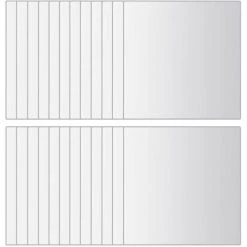 DéCOSHOP26 Set De 24 Carreaux De Miroir Carré Verre Avec Bandes Adhésives - Noir -Miroir Soldes Boutique 32510456 3