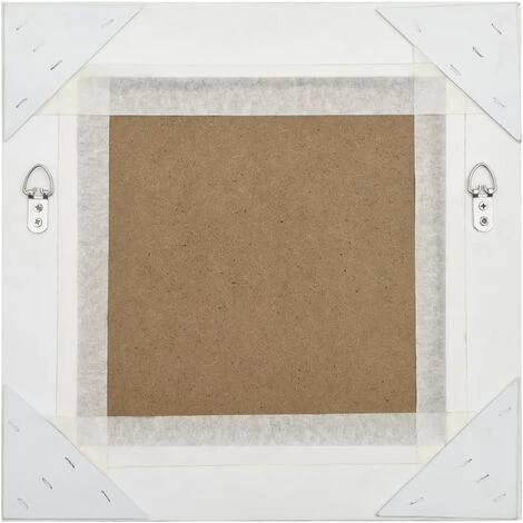 DéCOSHOP26 Miroir Mural Carré Style Baroque 40x40 Cm Argenté - Argentéer 6 DéCOSHOP26 Miroir Mural Carré Style Baroque 40x40 Cm Argenté - Argentéer – Image 4